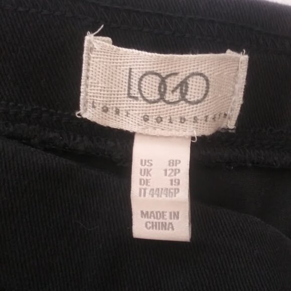 Logo by Lori Goldstein women's size 8P black wash pull on jogger - Picture 11 of 14